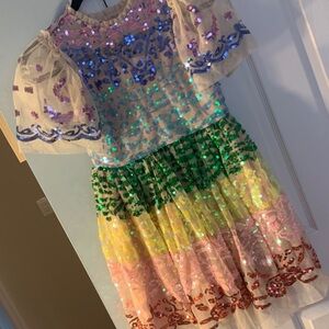 Marlow Multicolor Sequin Kids fancy dress. Size 11-12 years